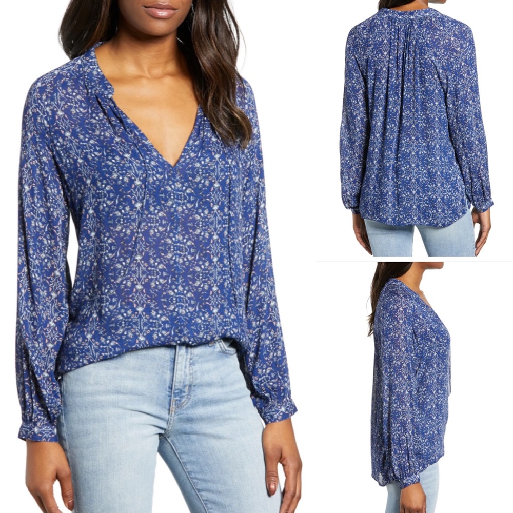 Lucky Brand Peasant Blouse